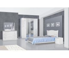 Спальня Феліція Нова комплект 4ДЗ Світ Меблів білий лак